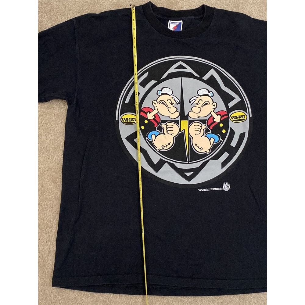 VTG 1993 Popeye the Sailor T-shirt‎ Size XL “I Am What I Am” RARE Single Stitch - Picture 8 of 12